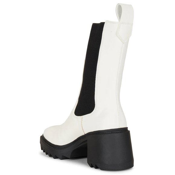 NEW Sol Sana St. Sana Lisbon Boot in White & Black Chunky Bootie 37 / 7 - Picture 5 of 5